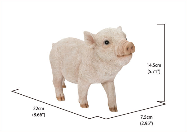 Hi-Line Gift Ltd. Baby Pig Standing | Wayfair